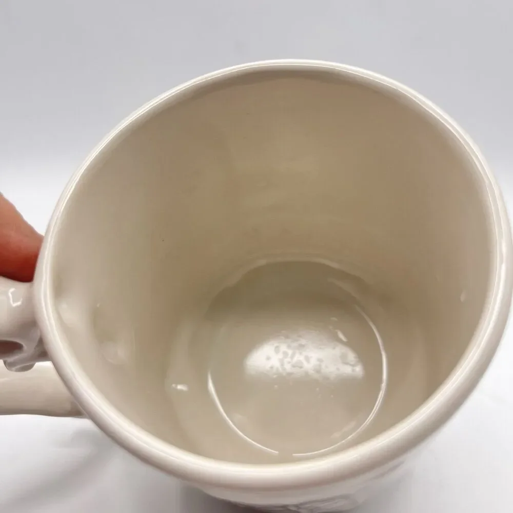Pottery Barn A-Z Alphabet Mug Embossed Texture 